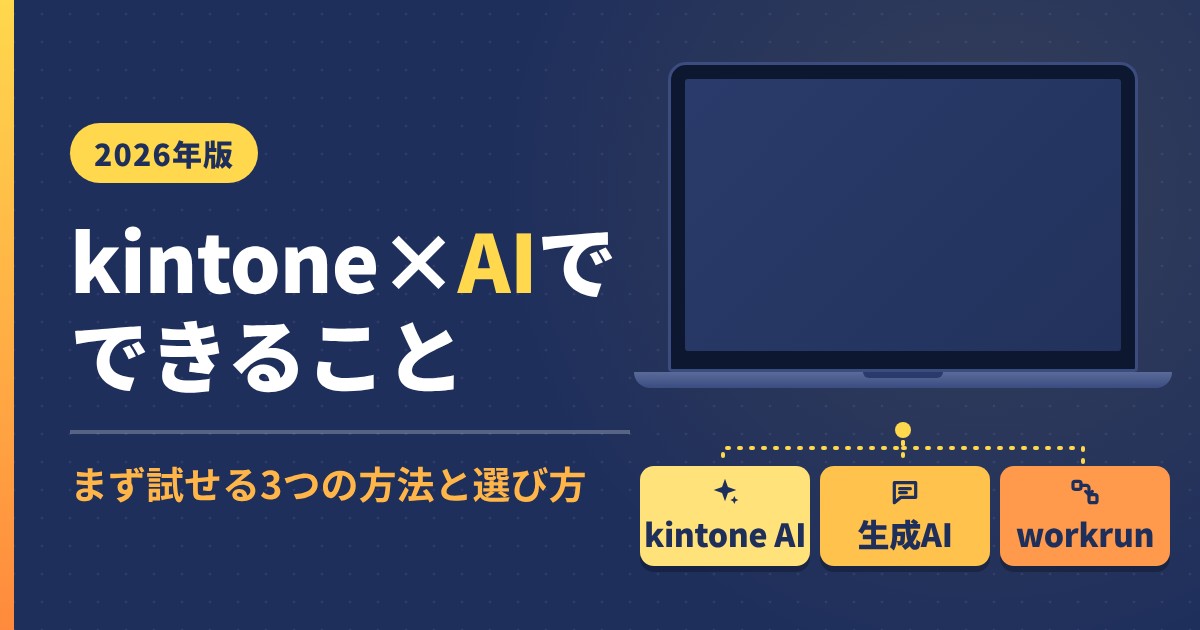 kintone×AIでできること